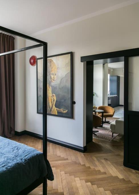 Dark Blue Apartment Warsaw Exterior photo